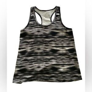 Danskin Now Black and White Racerback Tank Top
